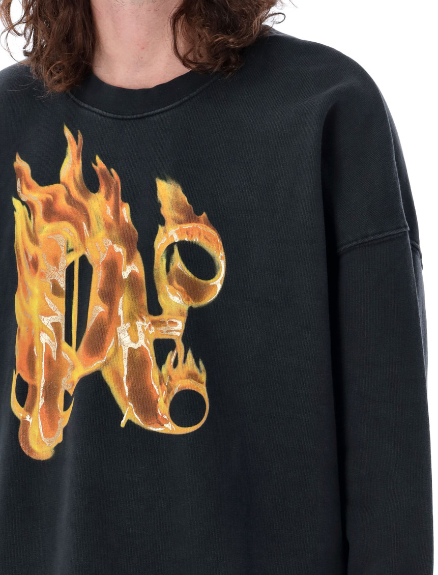 Burning Monogram Cotton Sweatshirt