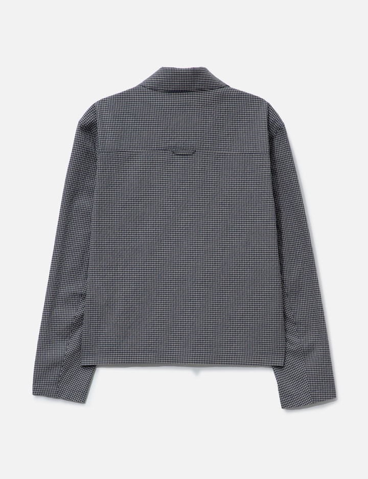 Micro Check Shirt Zip-Up