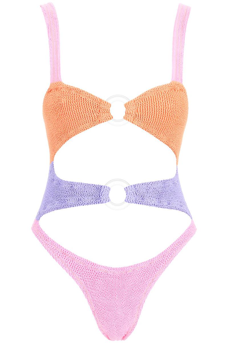 One-piece corset color-block
