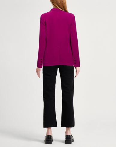 Woman Blazer Brick Size 10 Polyester, Elastane, Acetate, Viscose