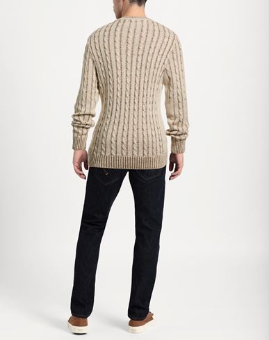 Man Sweater Beige Size XL Acrylic