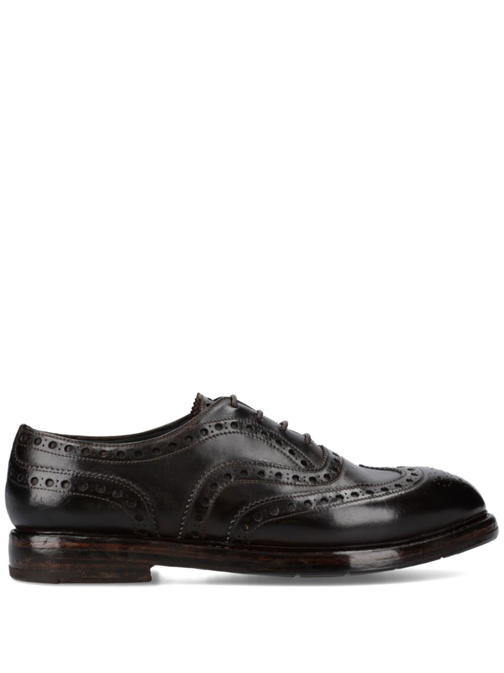 Leather Oxford shoes - Brown