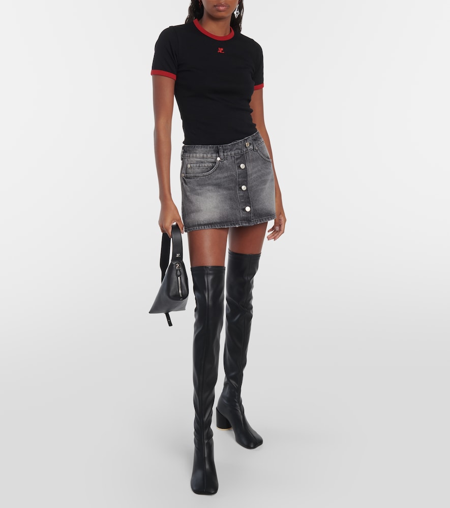 Denim miniskirt