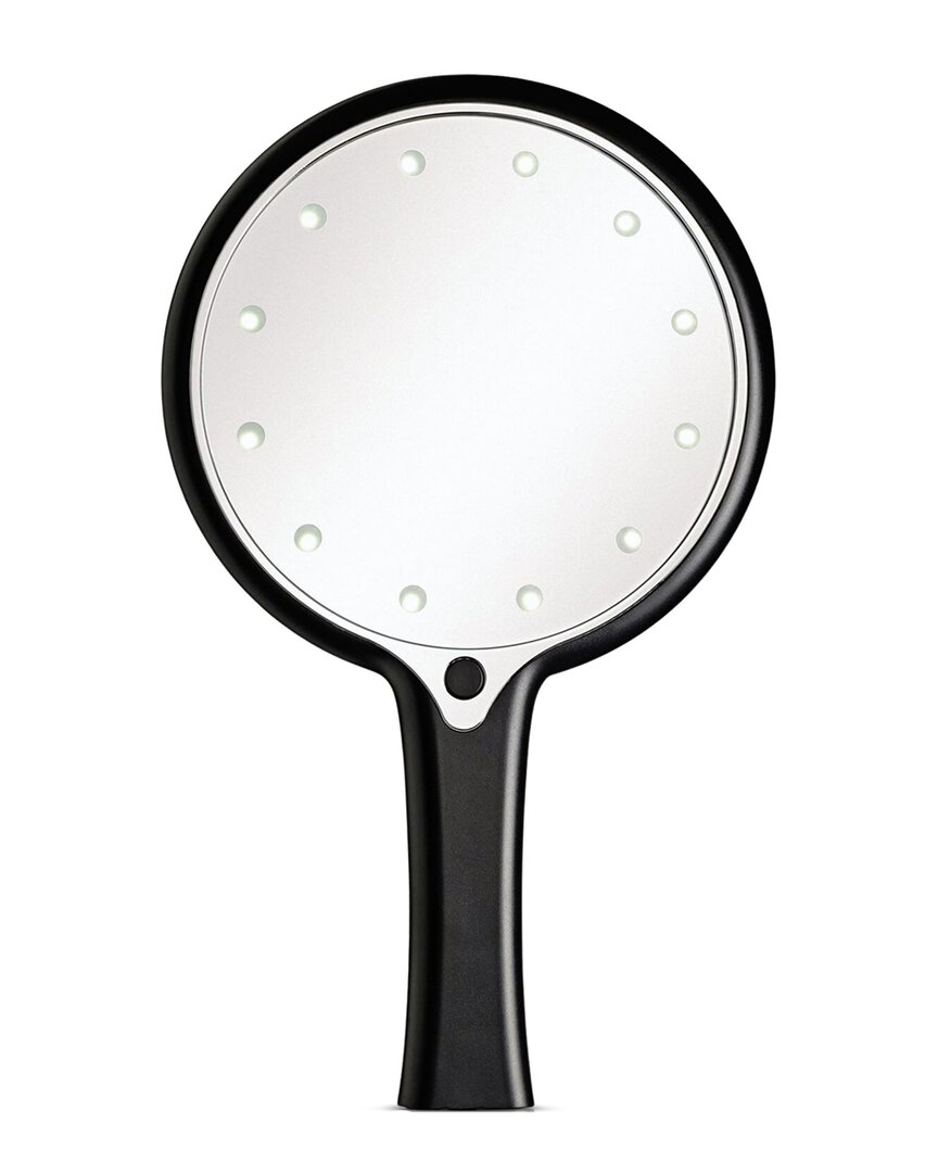 12 Led Lighted Hand Held Cosmetic Mirror