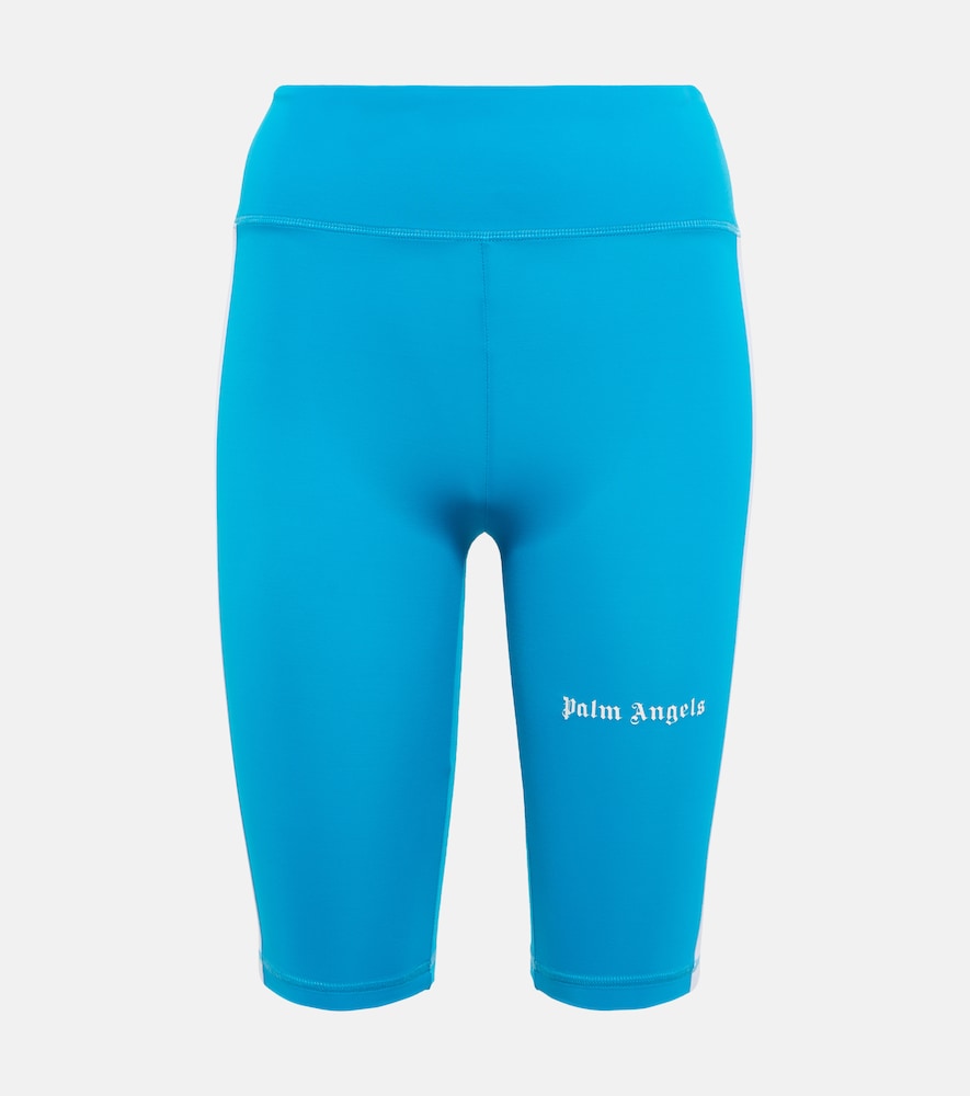 Palm Angels Mid-rise biker shorts