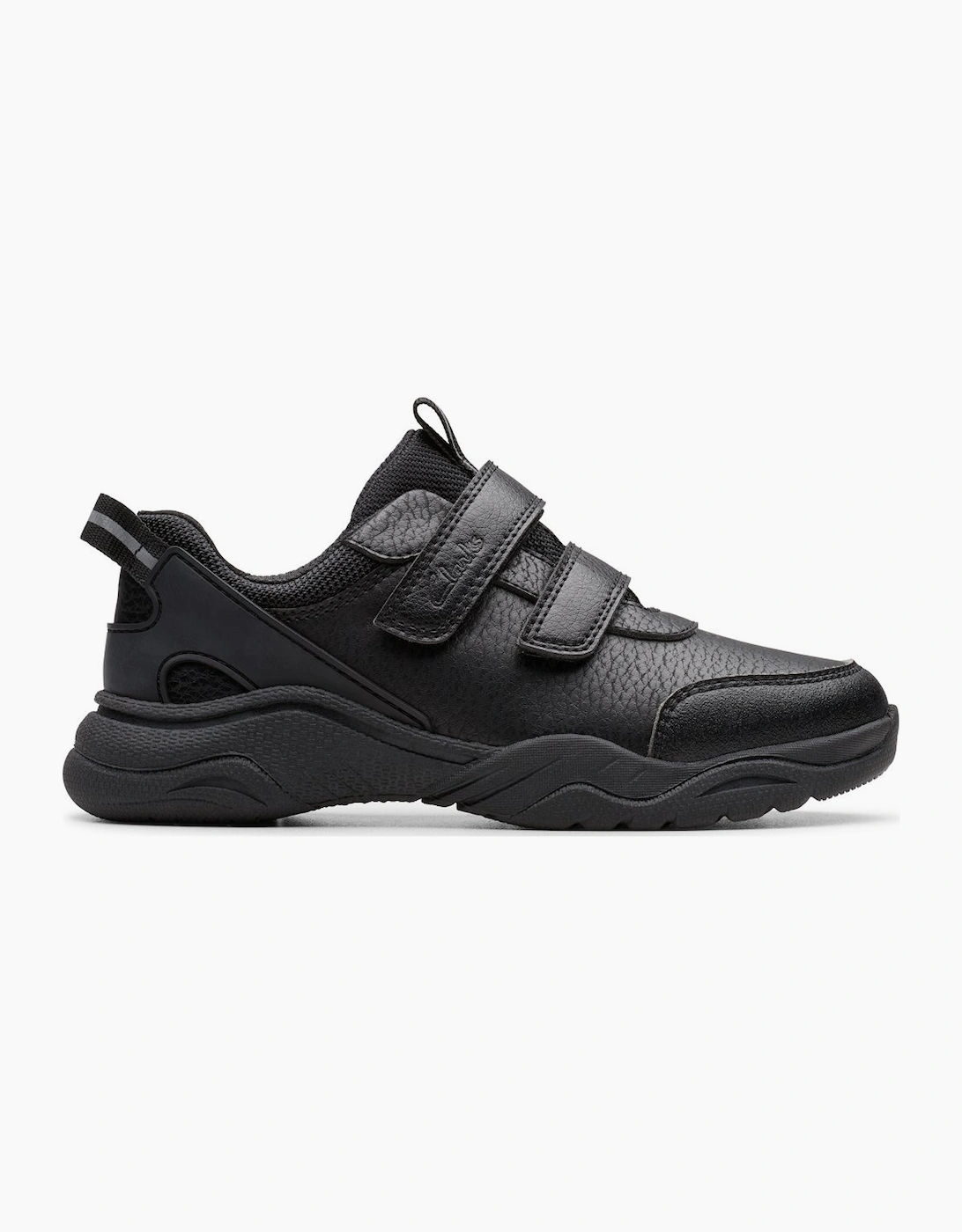Clarks Girl's Feathershine K Kids Sports Shoes - Black - : 2 older/G Wide