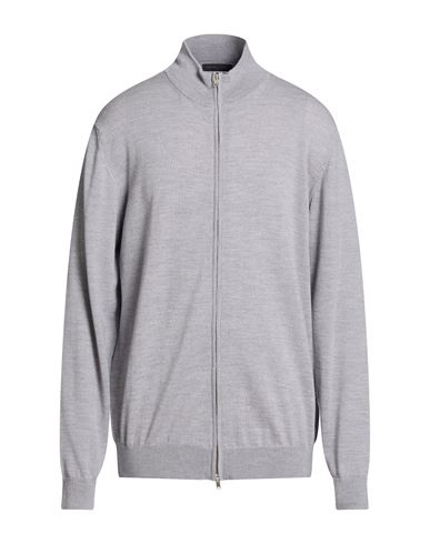 Man Cardigan Light grey Size XXL Merino Wool