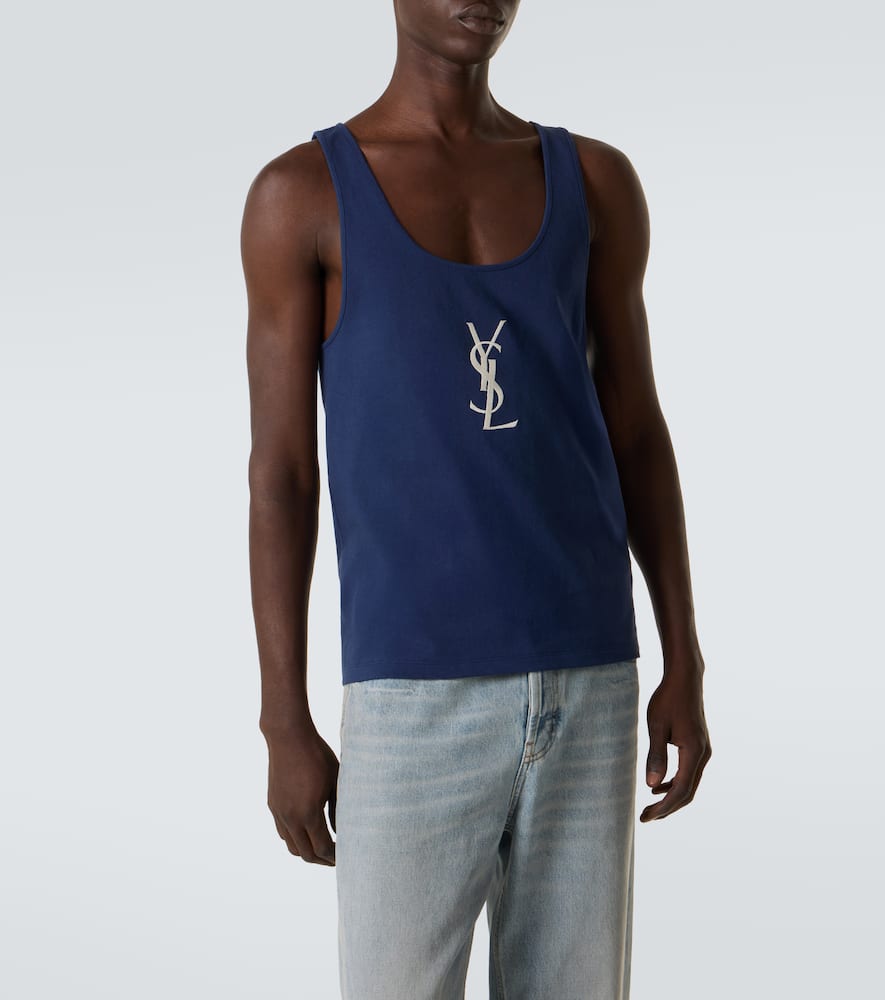 Cassandre embroidered cotton tank top