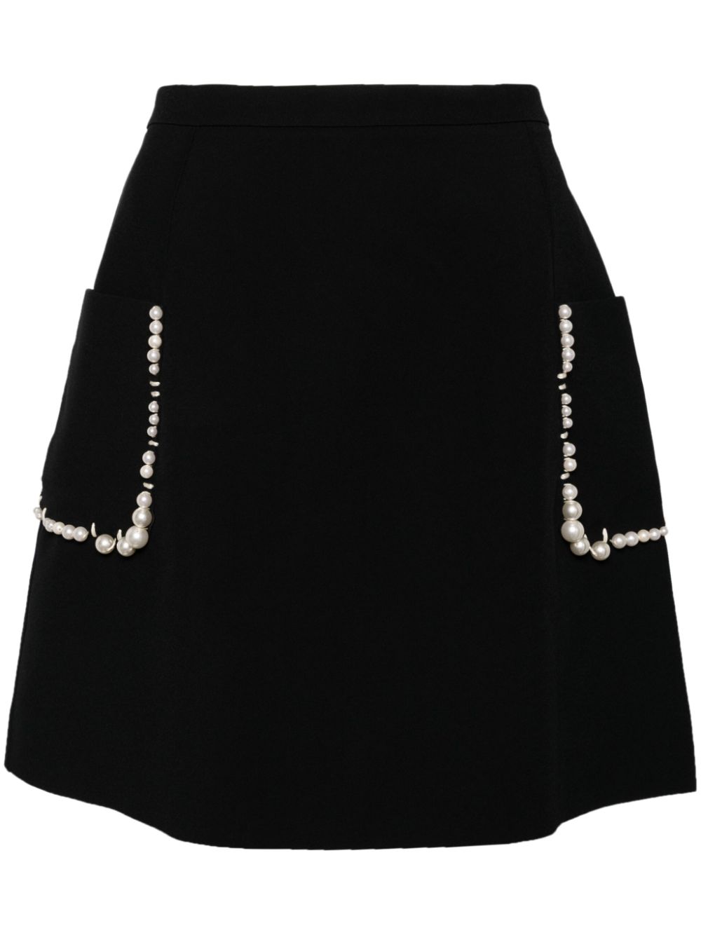 Embellished mini skirt - Black
