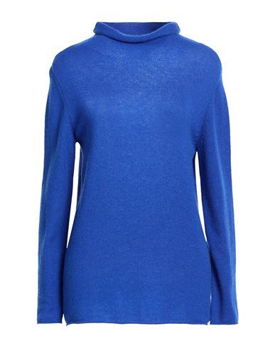 Woman Turtleneck Bright blue Size L Cashmere