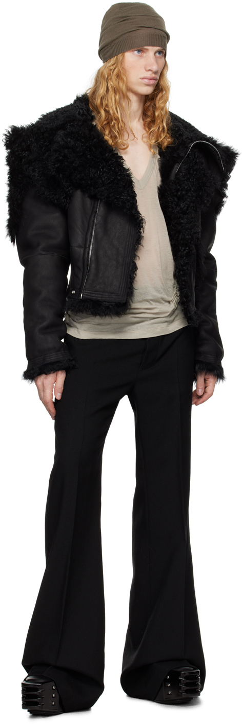 Rick Owens Black Porterville Wide Astaires Trousers