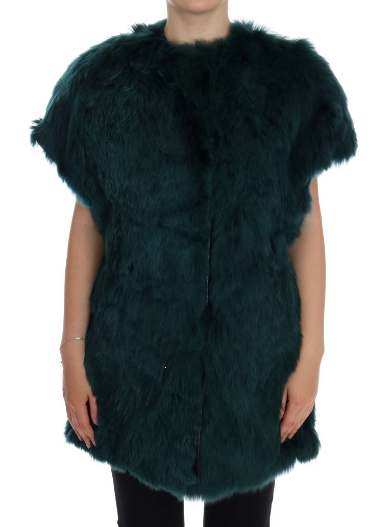Alpaca Fur Vest — Green