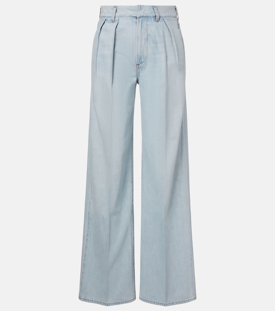 Petra high-rise wide-leg jeans