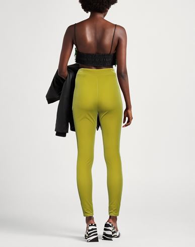 Woman Pants Lime green Size 6 Polyester, Elastane