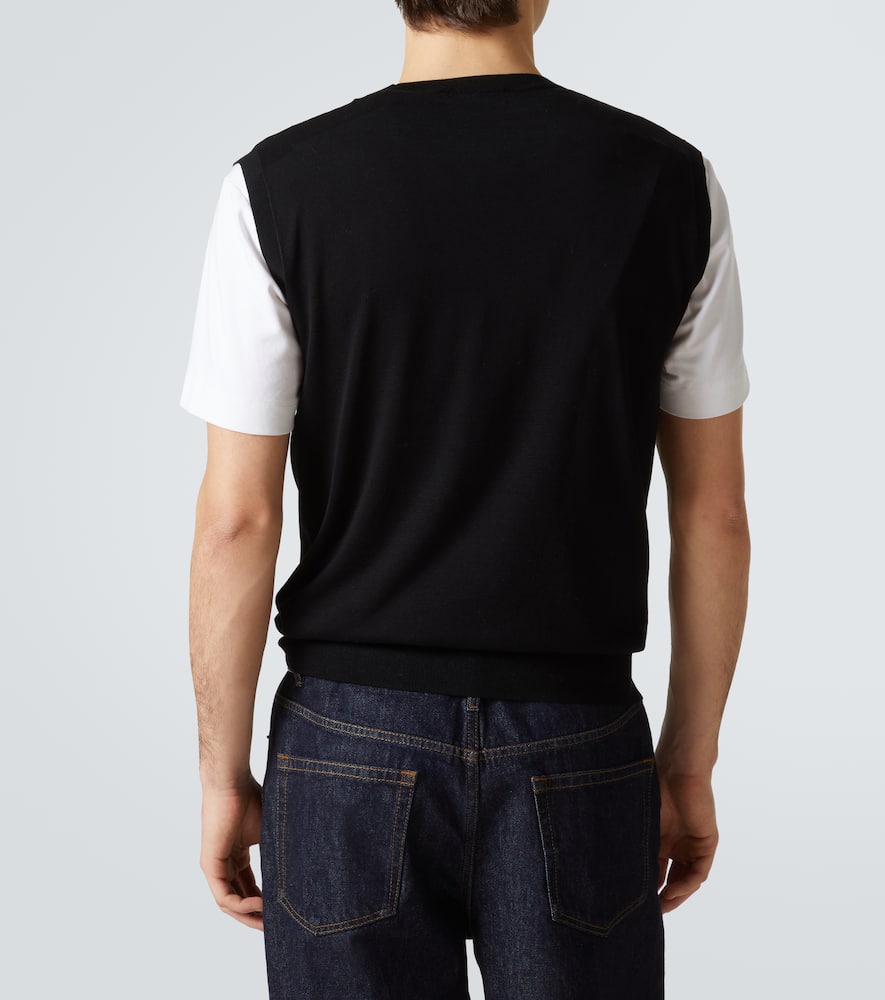 Cotton sweater vest