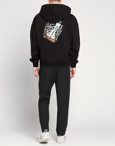 Man Sweatshirt Black Size L Cotton