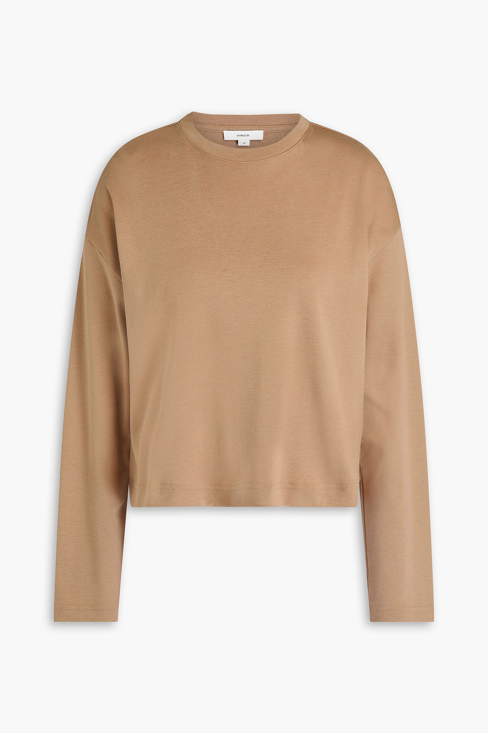 Pima cotton-jersey top - Neutral - L