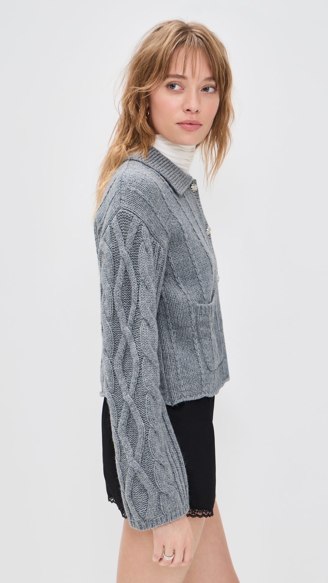 Monroe Cardigan Heather Grey
