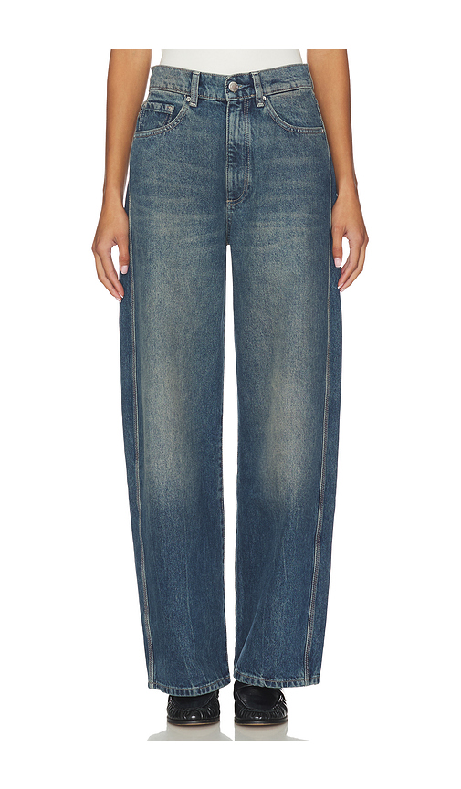 DL1961 Taylor Ultra High Rise Barrel Jeans in Blue. 32. Also , 24, 25, 26, 27, 28, 29