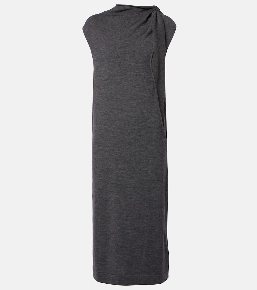 Wool midi dress