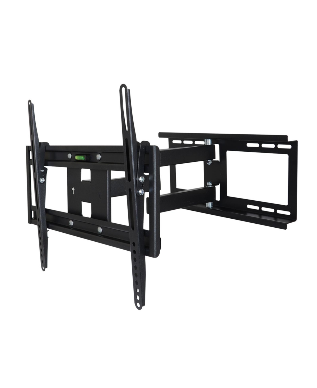 "Full Motion 26-55"" Wall Mount with Bubble Level - Black"