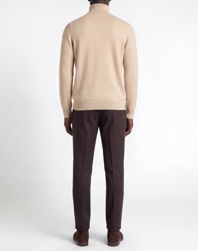 Man Turtleneck Beige Size 36 Cashmere