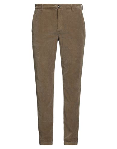 Man Pants Military green Size 40 Cotton, Elastane