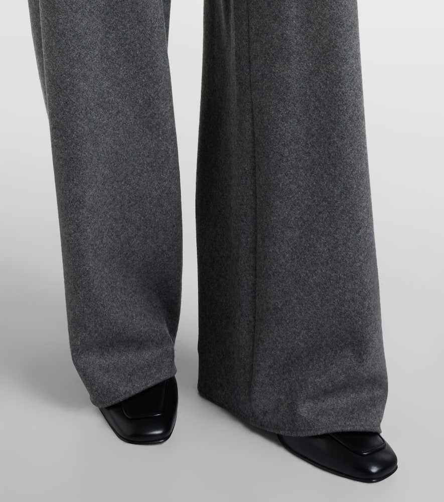 High-rise wide-leg pants