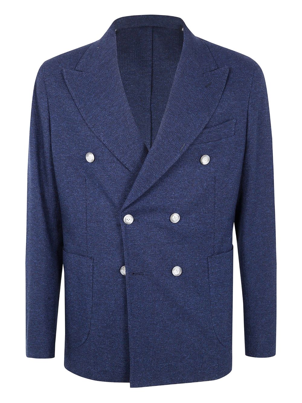 Barba cotton-denim blazer - Blue