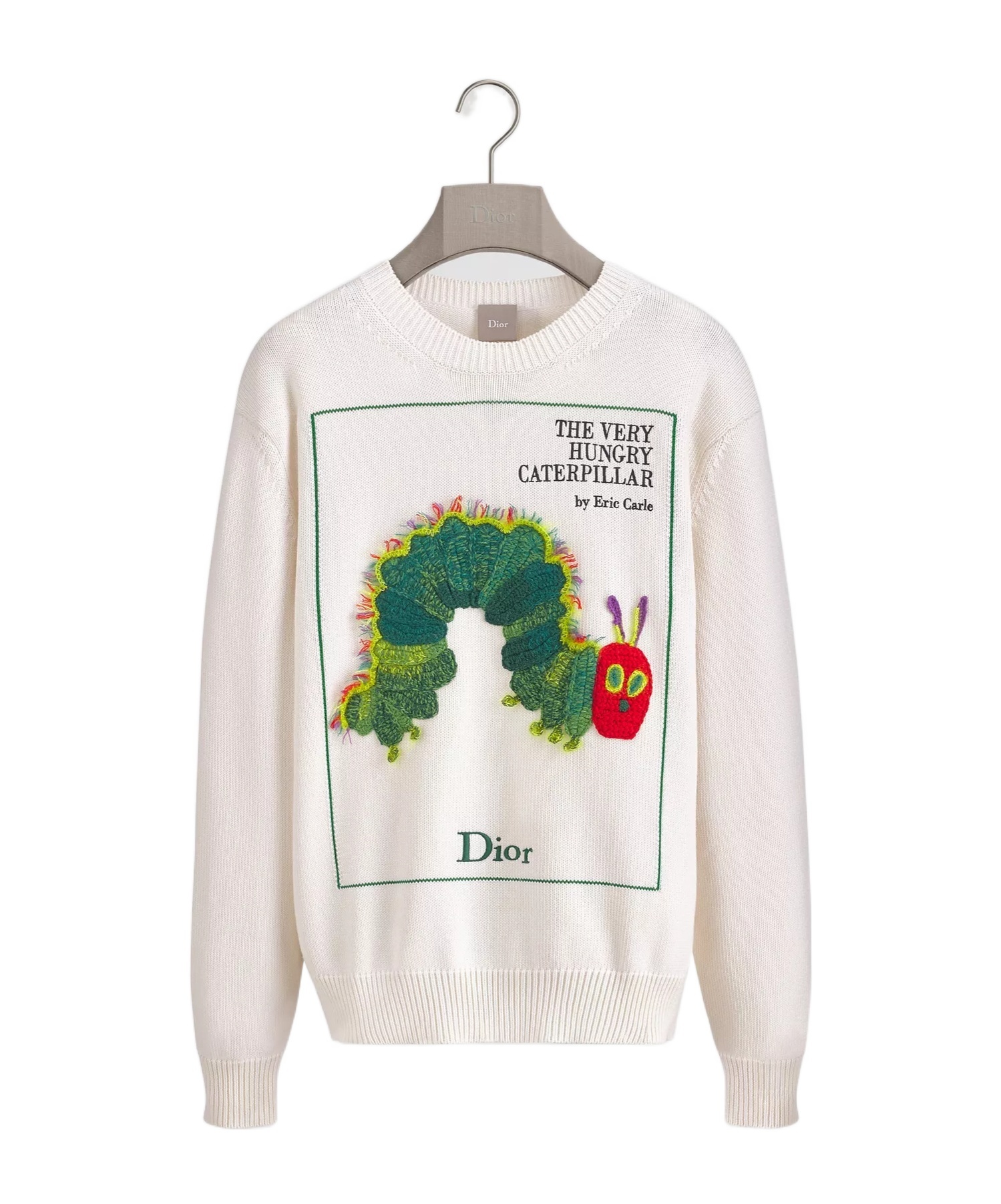 Sweater with Book Cover Embroidery