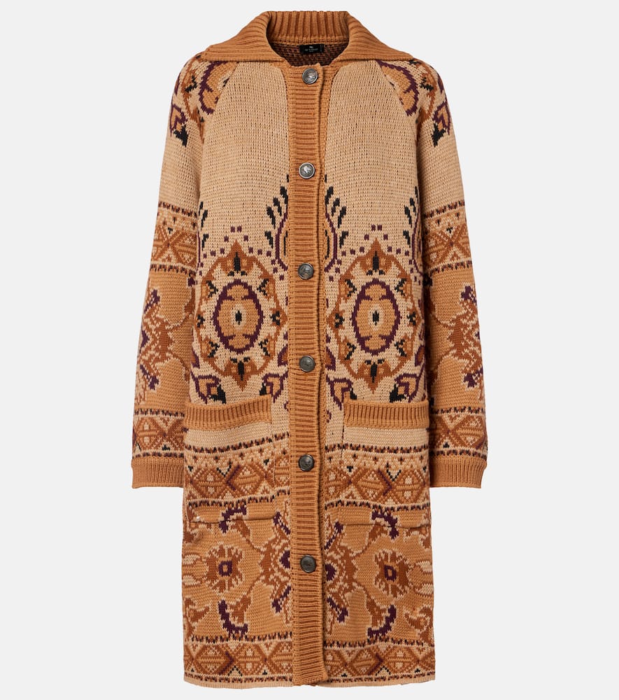 Wool-blend cardigan