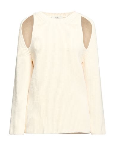 Woman Sweater Cream Size 10 Cotton, Polyamide