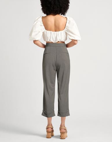 Caractère Woman Pants Khaki Size 6 Polyester, Viscose, Elastane