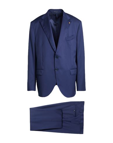 Man Suit Blue Size 46 Virgin Wool