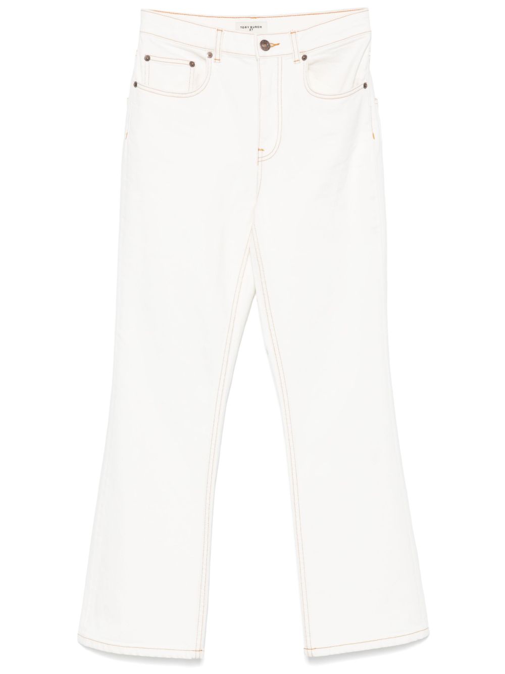Flared Denim Jeans — White