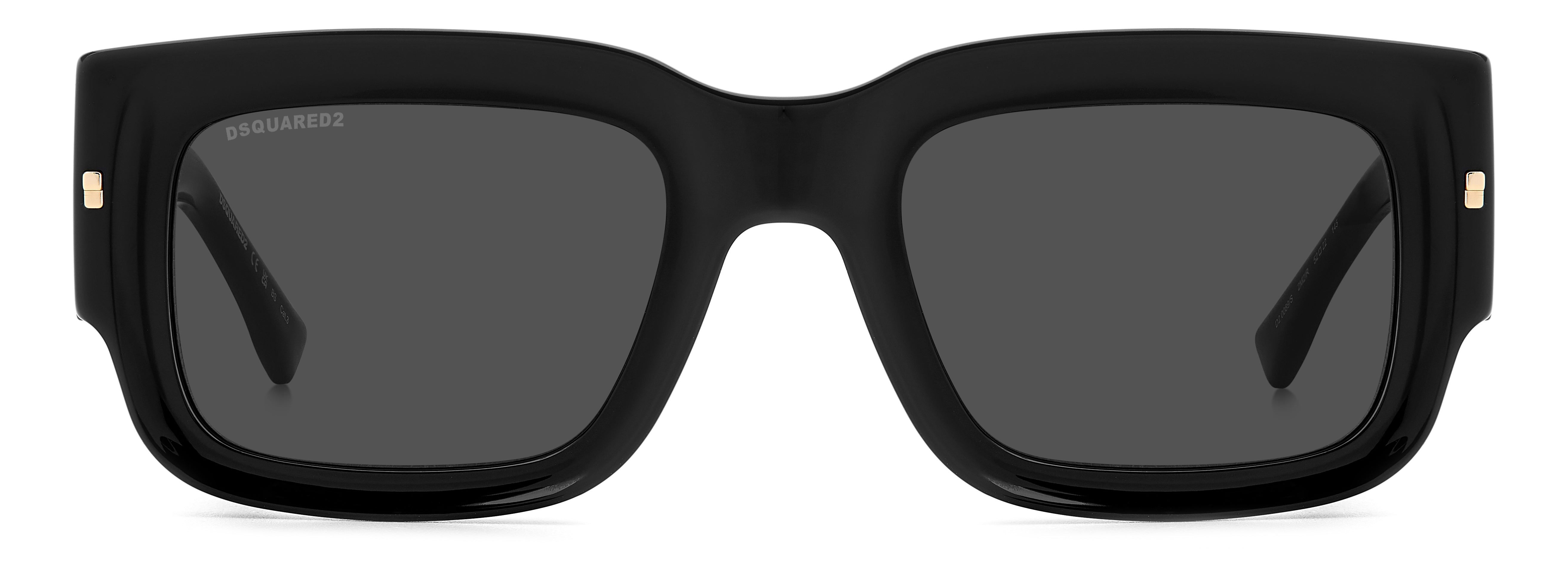 Dsquared2 Man Dsquared2 D2 0089/S 2M2/IR Sunglasses Plastic Black/Gold Grey Geometric