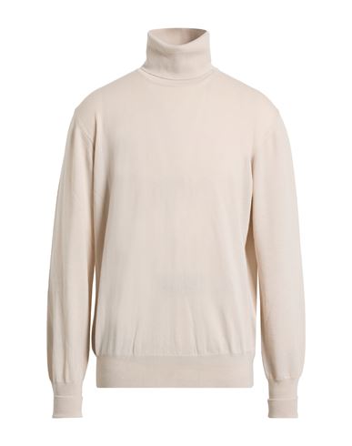 Man Turtleneck Cream Size 44 Merino Wool