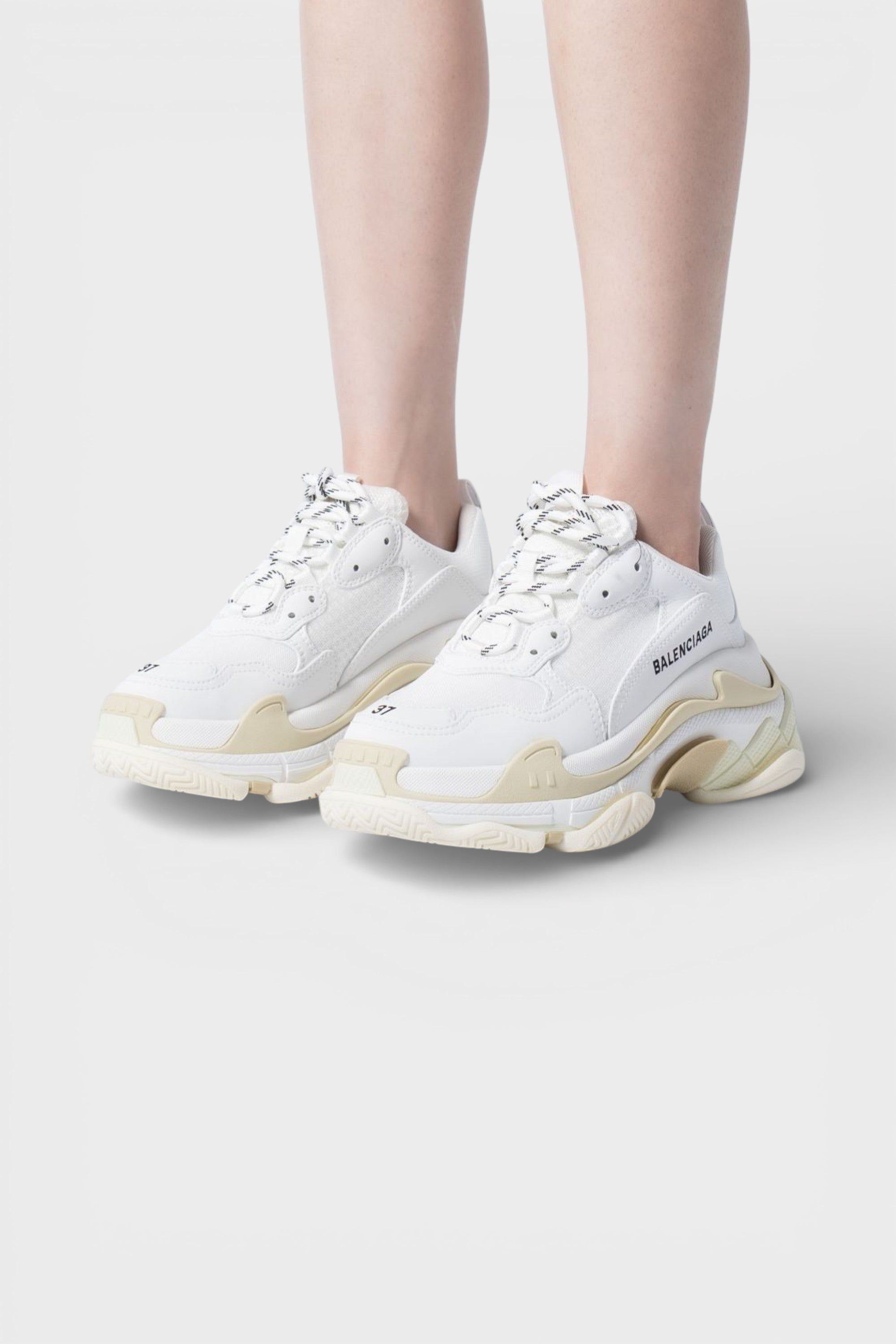 Balenciaga Women's Triple S Chunky Trainers White