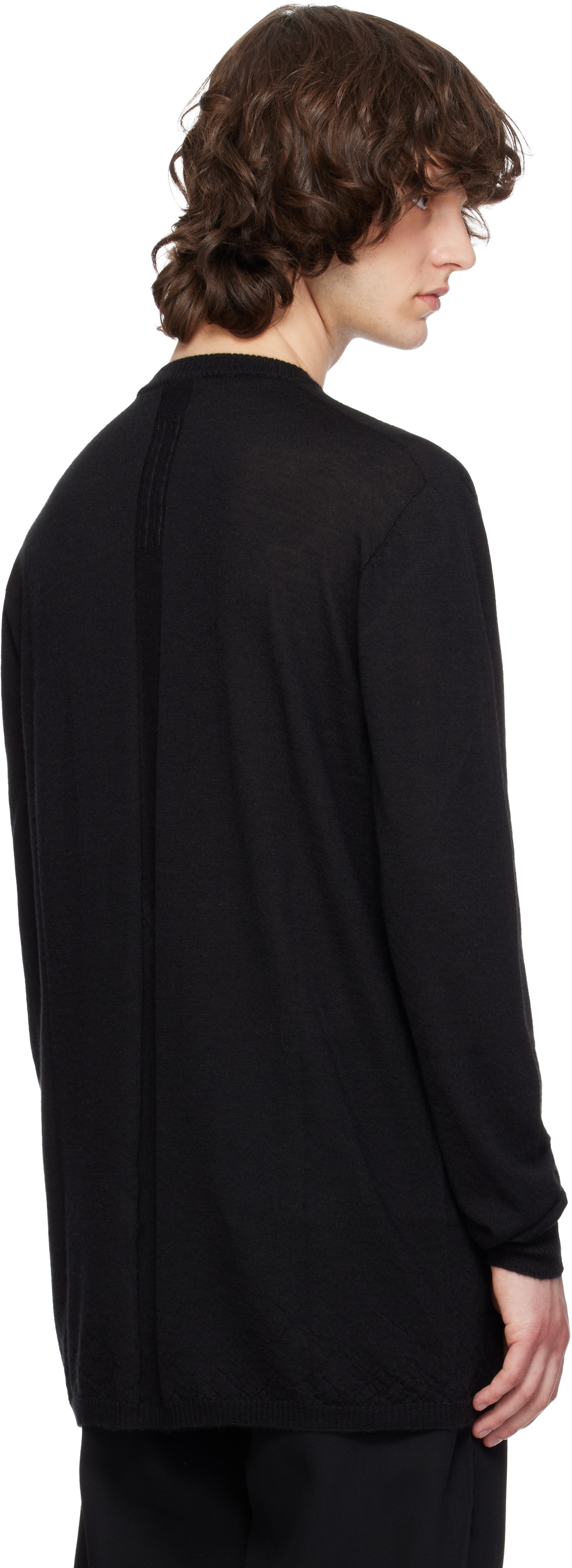 Black Temple Oversized Level Sweater