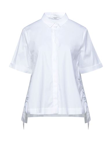 Woman Shirt White Size 6 Cotton, Elastane