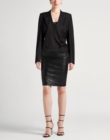 Woman Blazer Black Size 6 Virgin Wool
