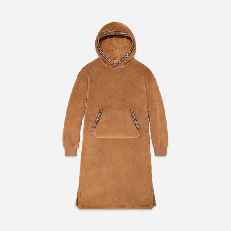 ®fluff Oversized Hoodie Fleece/Recycled Materials in Chestnut