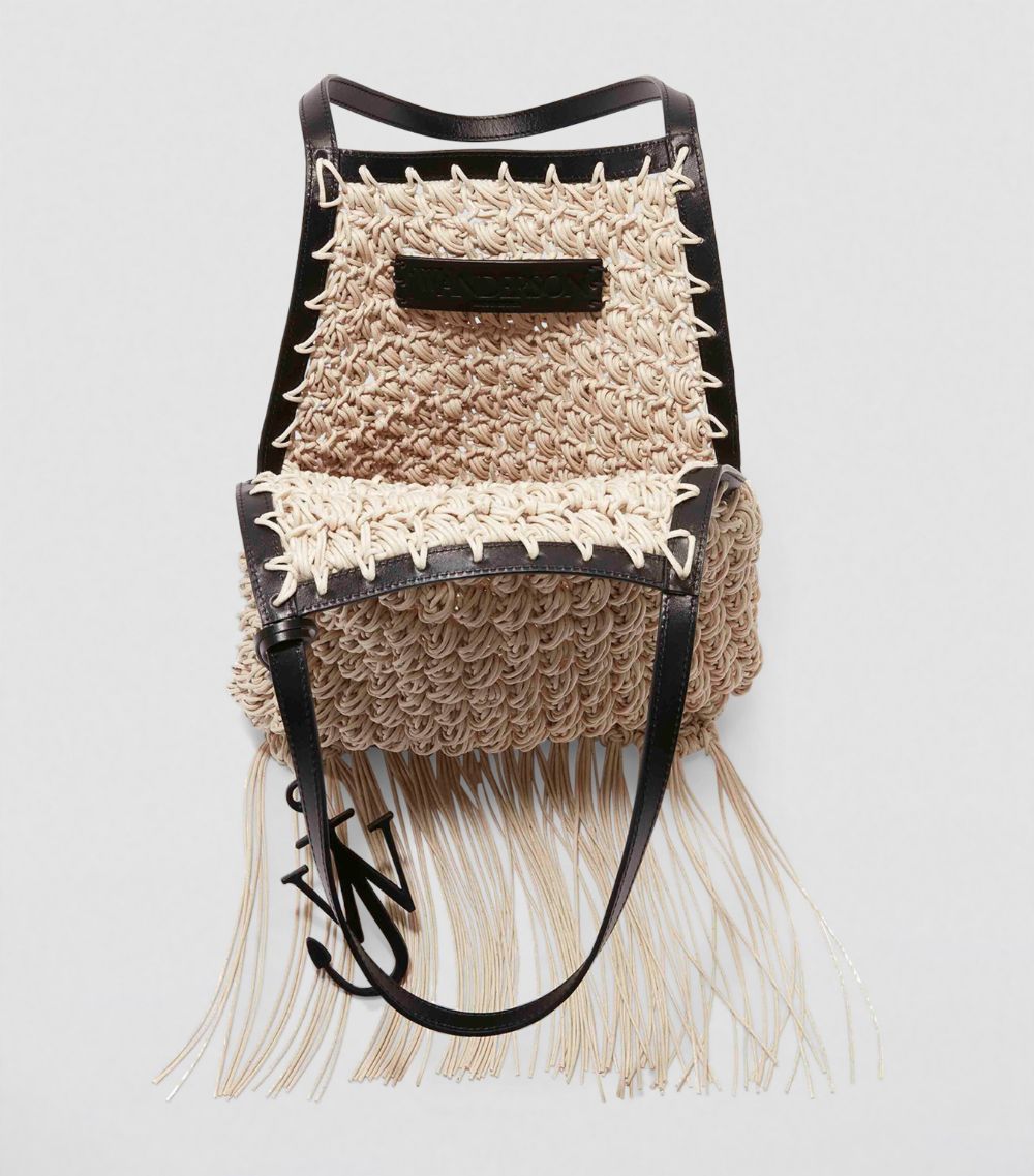 Fringed Popcorn Tote Bag