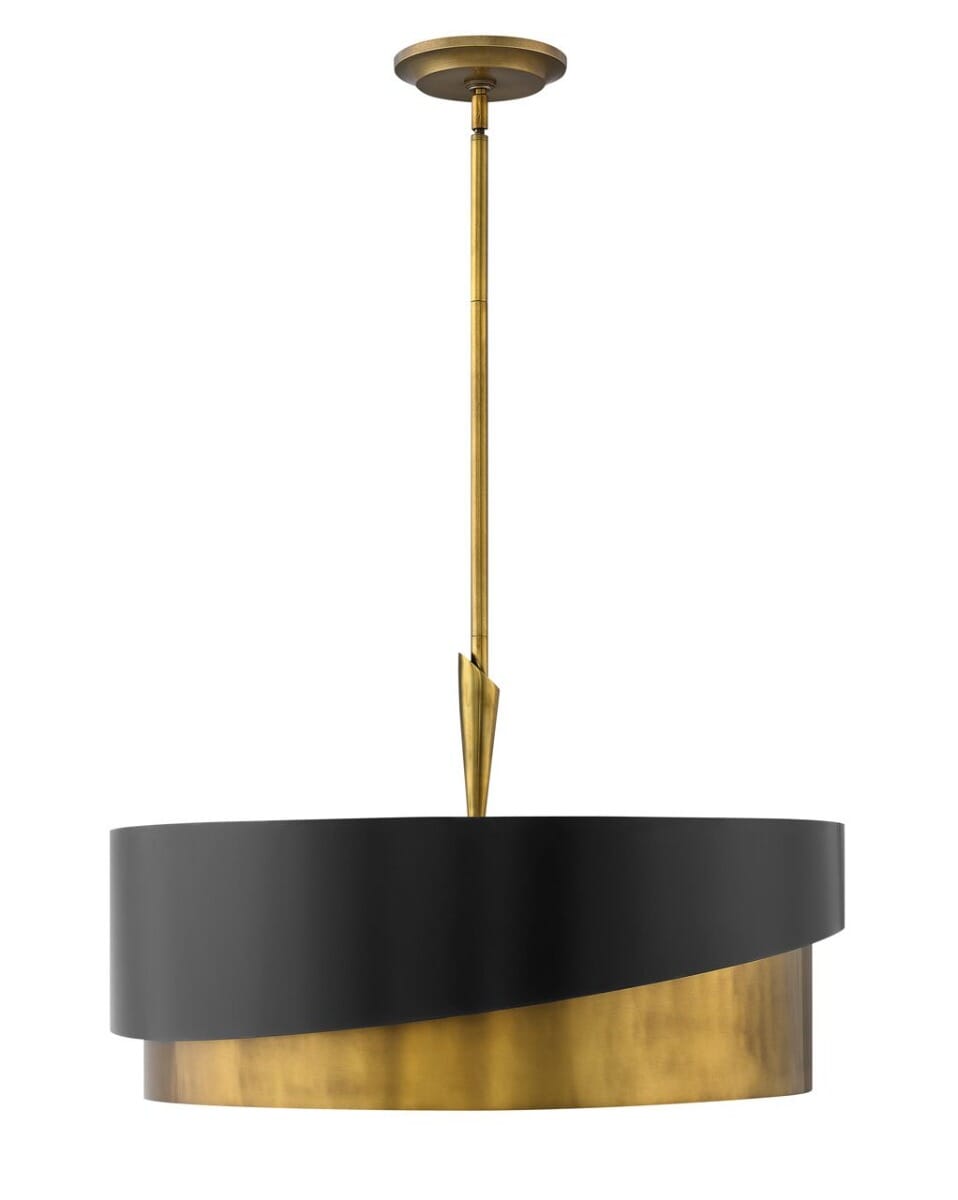 Heritage Brass LED Chandelier from the Gigi Collection