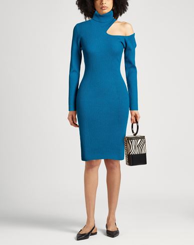 Woman Midi dress Deep teal Size M Viscose, Polyester, Polyamide