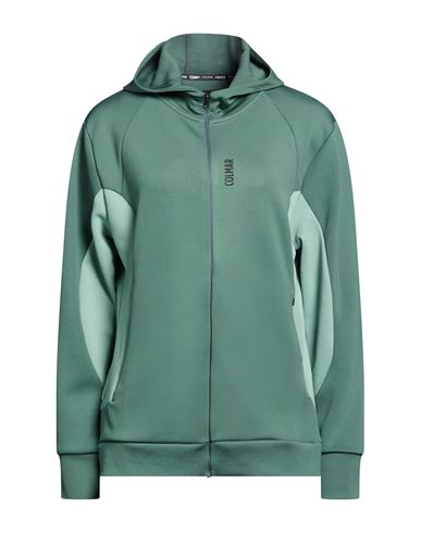 Woman Sweatshirt Green Size L Polyester, Viscose, Elastane