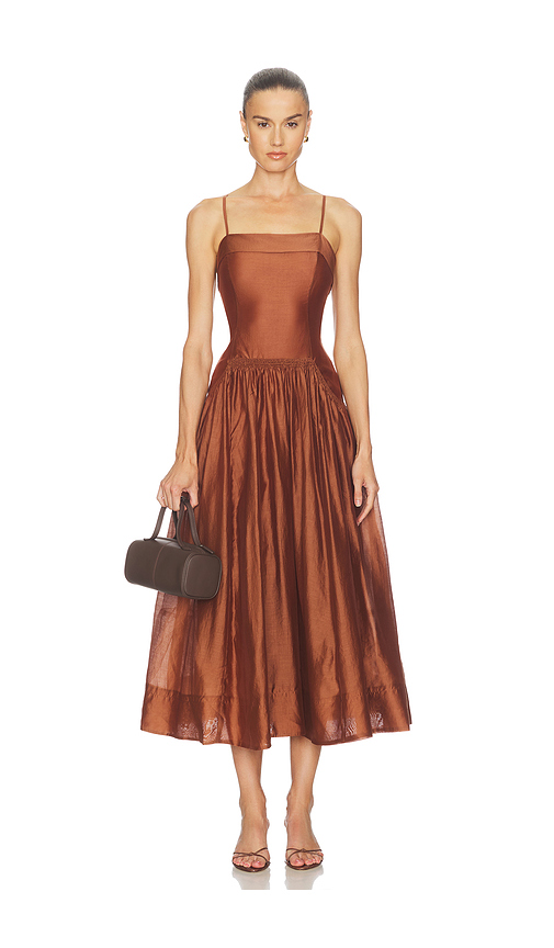 ASTR the Label Ovina Dress in Brown. XS. Also in L, M