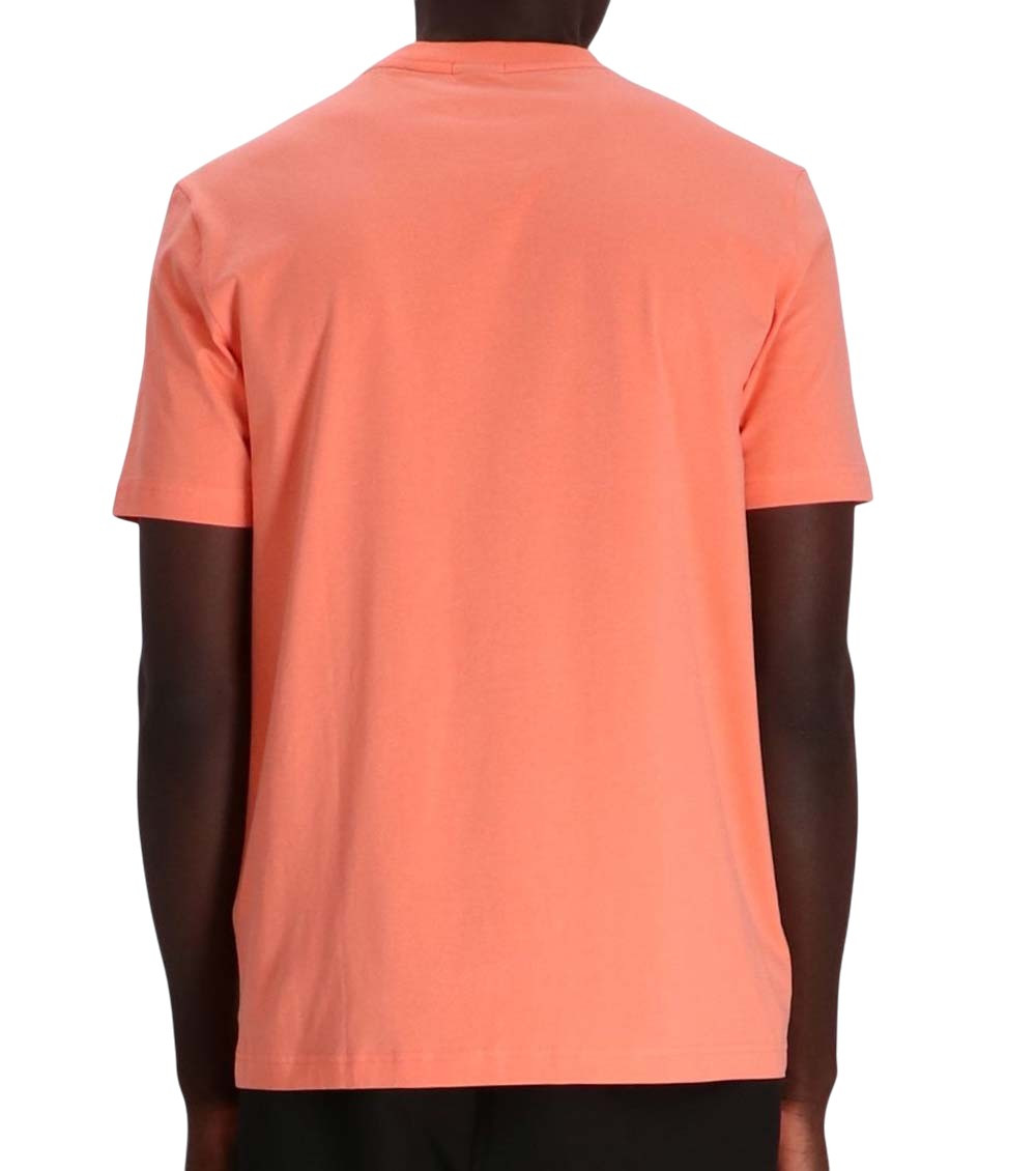 Peach Solid Crew Neck T-Shirt