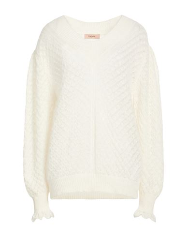 Woman Sweater Ivory Size L Polyamide, Mohair wool, Wool