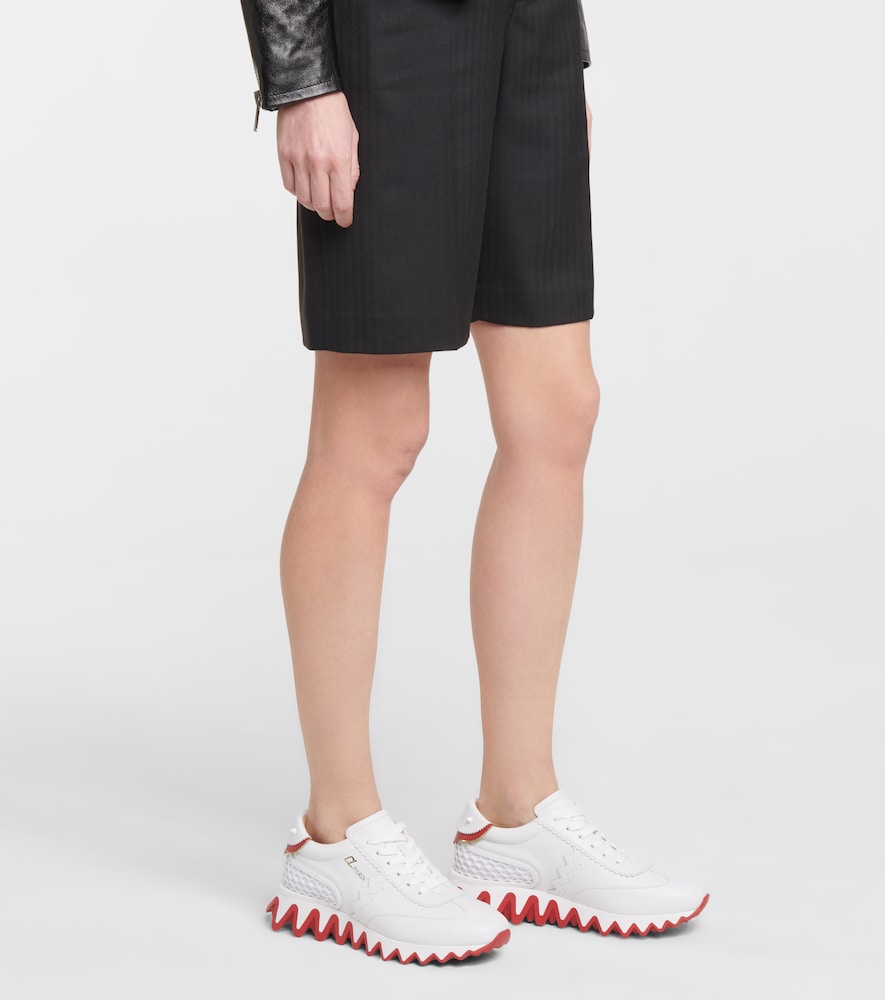 Loubishark leather sneakers